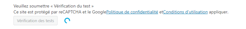 WordPress - Tester le captcha