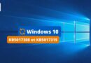 Windows 10 - KB5017308 et KB5017315