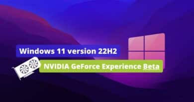 Windows 11 22H2 - NVIDIA GeForce Experience Beta