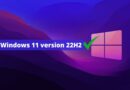 Windows 11 version 22H2 disponible