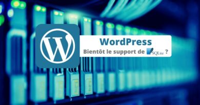 WordPress - Support de SQLite