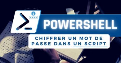 chiffrer un mot de passe dans script PowerShell