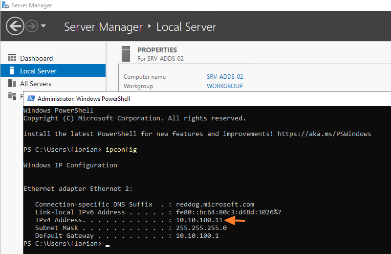 Azure - VM - Vérifier adresse IP