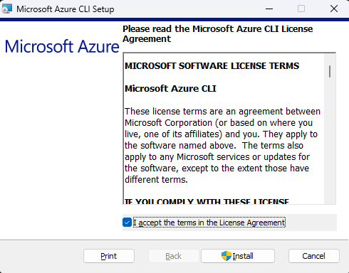 Installer Azure CLI sur Windows