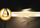 Linux - Liste des utilisateurs