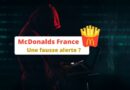 Piratage McDonalds France - Fausse alerte