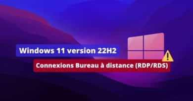 Windows 11 22H2 - Bug RDP