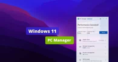 Windows 11 - PC Manager