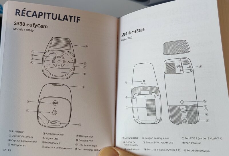 Eufy Security eufyCam 3 S330 - Notice en français