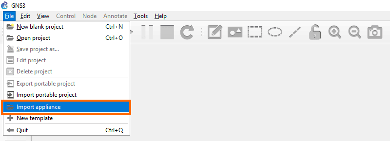 GNS3 - Importer image Cisco - Etape 3