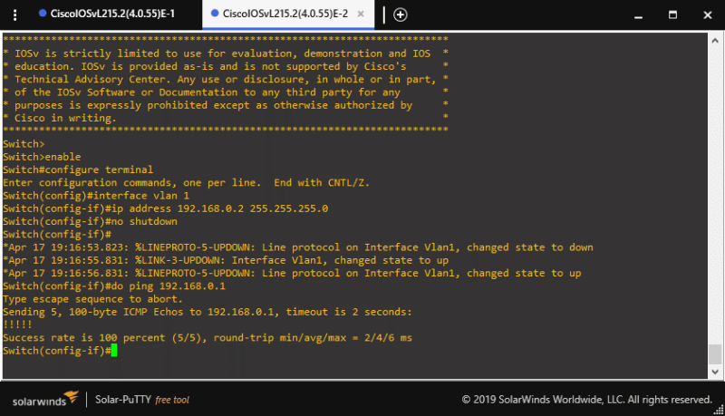 GNS3 - Créer un switch Cisco - Etape 12