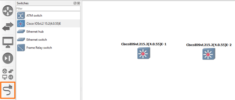 GNS3 - Créer un switch Cisco - Etape 8