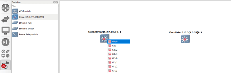 GNS3 - Créer un switch Cisco - Etape 9