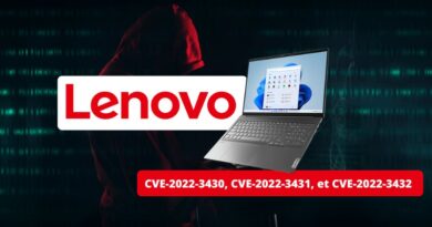 Lenovo - CVE-2022-3430, CVE-2022-3431, et CVE-2022-3432