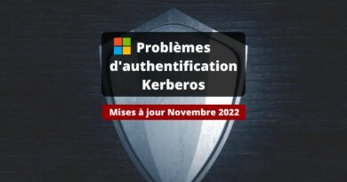 Microsoft - Mises à jour novembre 2022 - Problème Kerberos