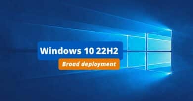 Windows 10 22H2 - Déploiement à grande échelle
