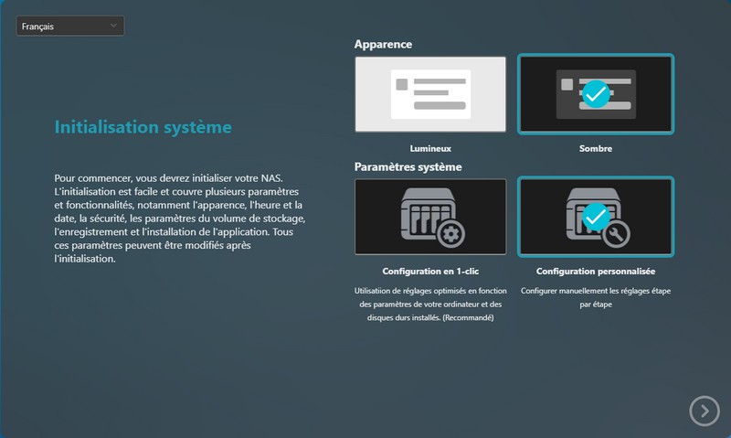ASUSTOR AS6704T - Initialiser ADM