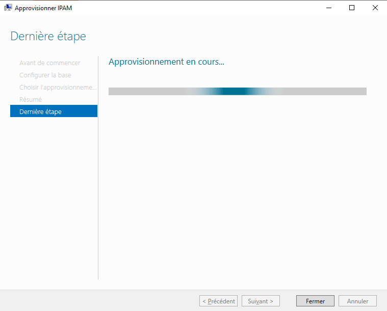 Configurer IPAM sous Windows Server 2022 - Etape 5