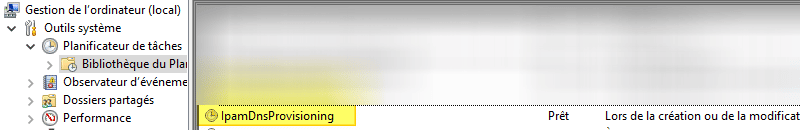Exemple IpamDnsProvisionning - Windows Server
