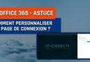Office 365 - Microsoft 365 - Personnaliser page connexion