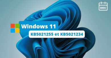 Windows 11 KB5021255 et KB5021234 - Décembre 2022