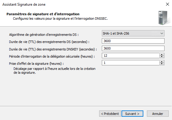Windows Server 2022 - AD DNSSEC - Signer une zone - Etape 12