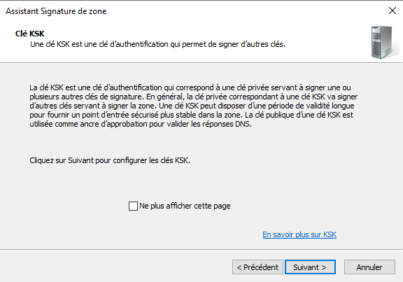 Windows Server 2022 - AD DNSSEC - Signer une zone - Etape 5