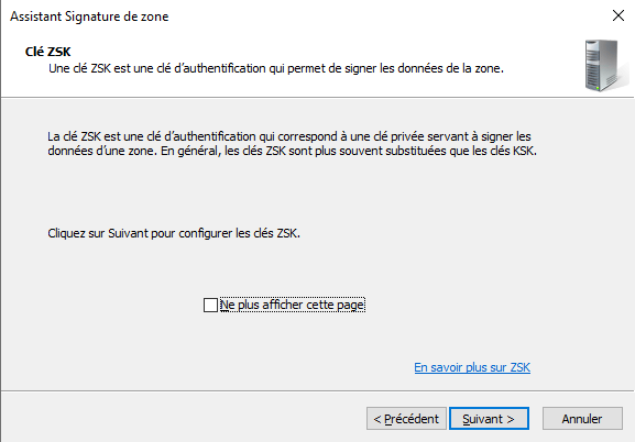 Windows Server 2022 - AD DNSSEC - Signer une zone - Etape 8