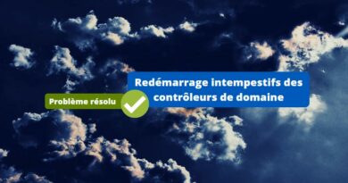 Windows Server - Reboot AD - Résolu MAJ décembre 2O22