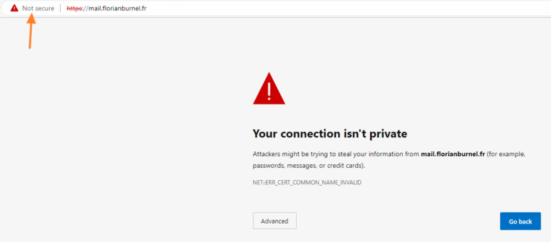 Exchange - Erreur certificat SSL