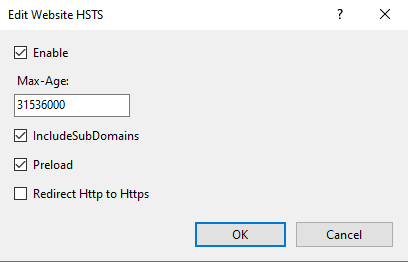 Exchange Server 2019 - HSTS IIS - MAx-Age