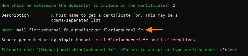 Exchange Win-ACME - Etape 3