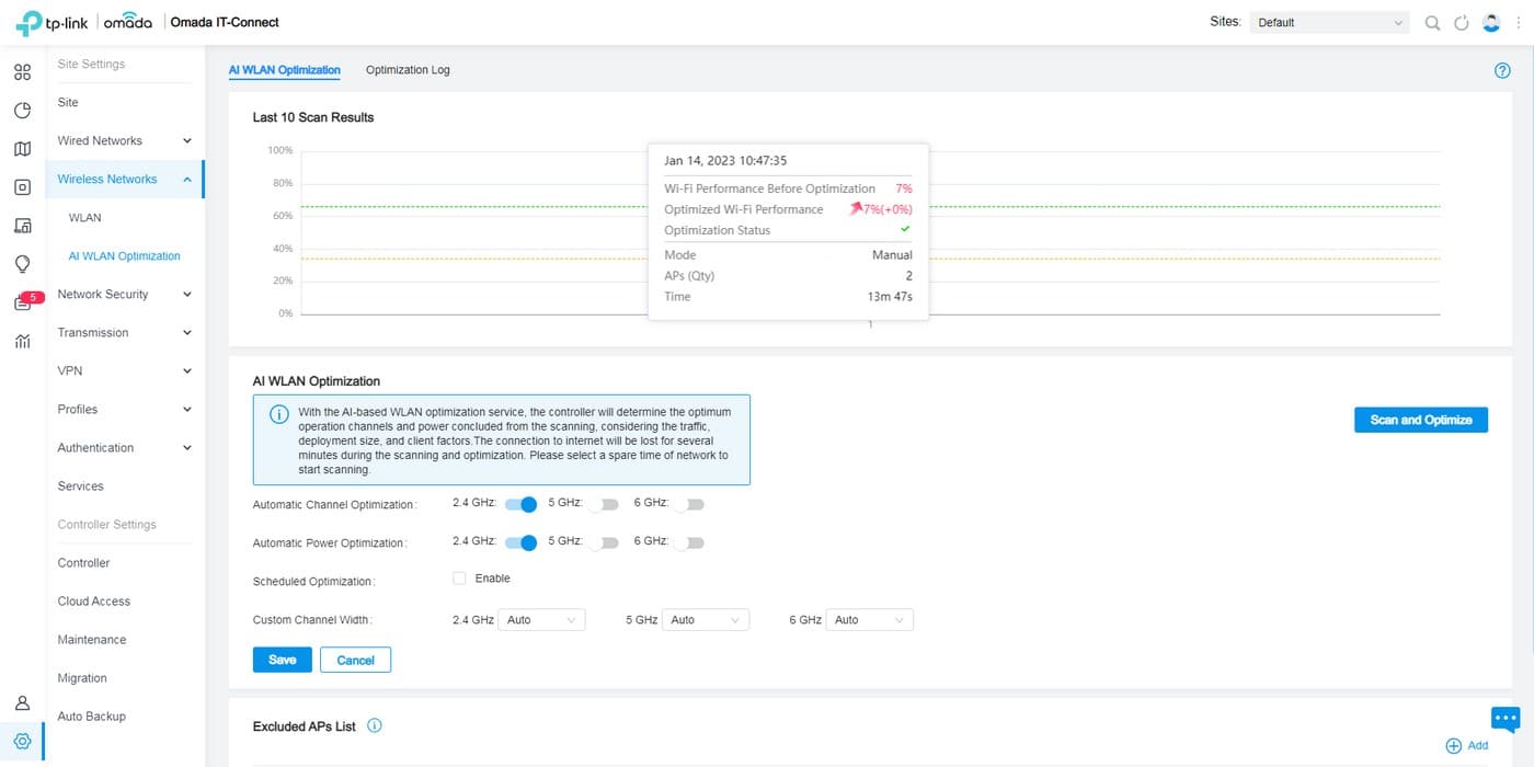 TP-Link Omada - AI WLAN Optimization