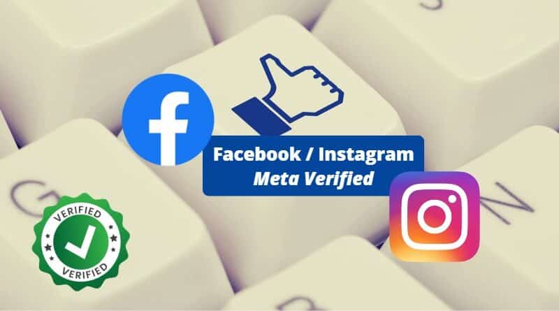 Abonnement Facebook Instagram - Meta Verified