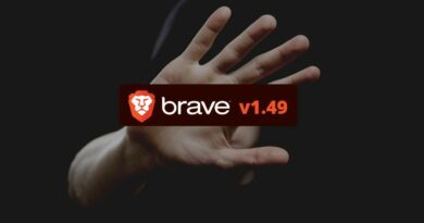 Brave 1.49 - Blocage des pop-up Ouvrir dans l'application