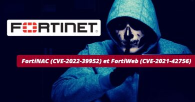 FortiNAC (CVE-2022-39952) et FortiWeb (CVE-2021-42756)