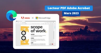Microsoft Edge - Lecteur PDF Adobe Acrobat