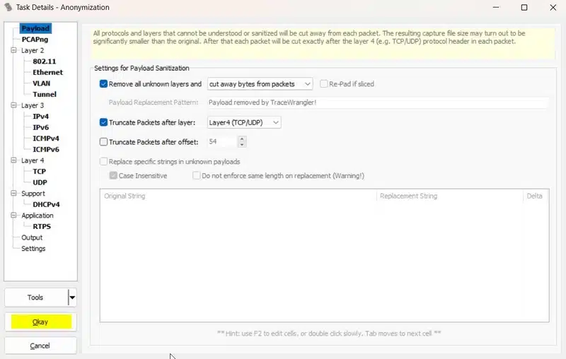 TraceWrangler - Configuration terminée