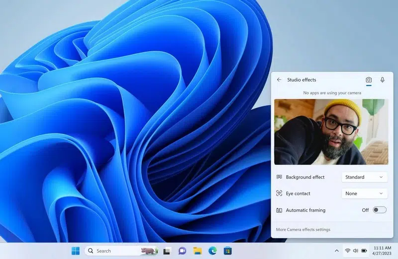 Windows 11 22H2 Moment 2 - Studio effects