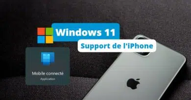 Windows 11 - Mobile connecté - iPhone
