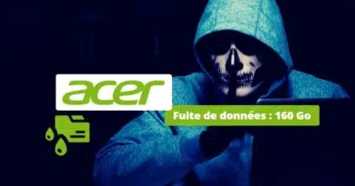 Acer - Fuite de données de 160 Go - 2023