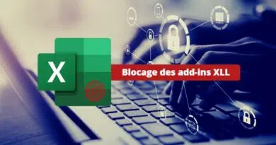 Blocage des add-ins XLL dans Excel