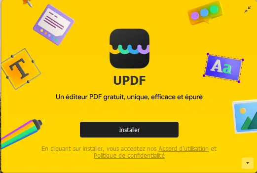 Installer UPDF sur Windows 11