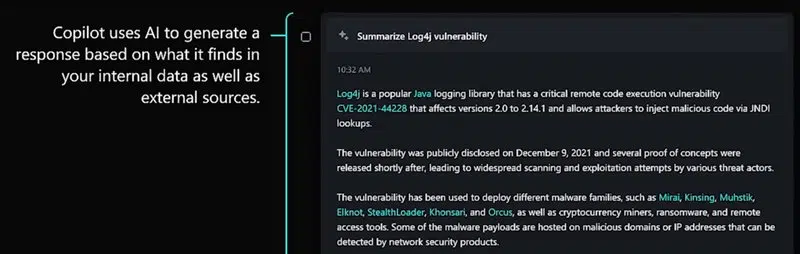 Microsoft Security Copilot - Exemple
