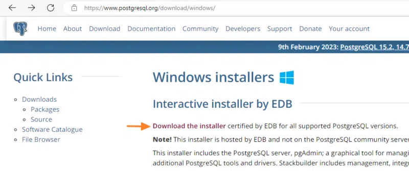 ONLYOFFICE Docs - Installer PostgreSQL - Etape 1