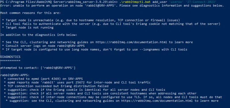 ONLYOFFICE Docs - Installer RabbitMQ - Etape 3