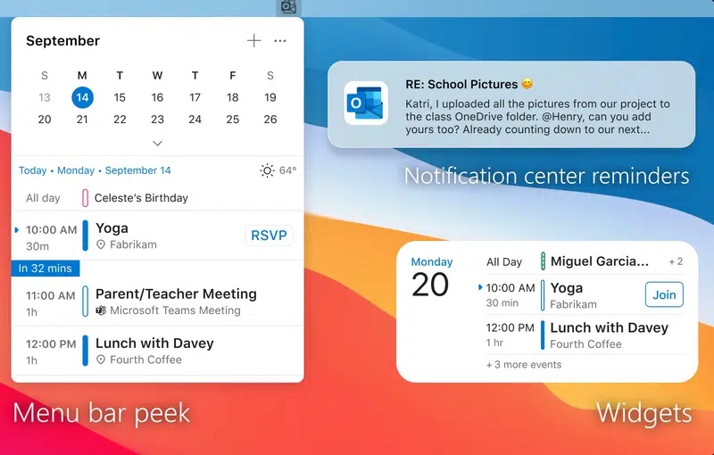 Outlook pour Mac - Aperçu 2023
