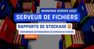 Serveur de fichiers - FSRM - Rapports de stockage