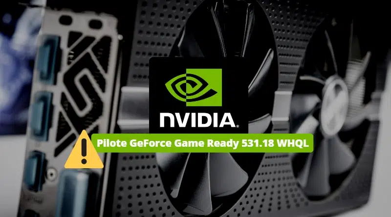Windows - Problèmes pilote NVIDIA - Février 2023
