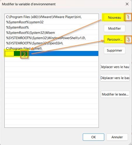 Wireshark - Ajouter un chemin à la variable